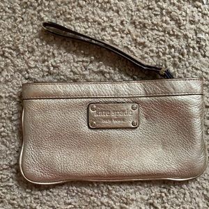 Kate Spade Metallic Gold Wristlet